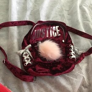 A justice mini backpack